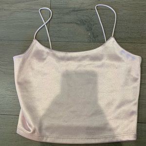 Silky pink tank top! never been worn